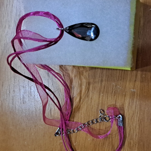 After Dark Crystal Marquise Necklace - Picture 5 of 6